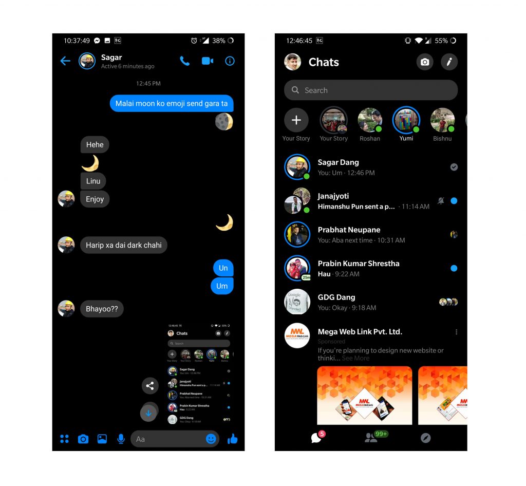 Facebook Brings Dark Mode for Messenger, How to Enable it ? 2