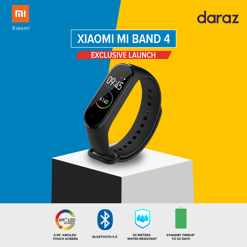 Mi Band 4 Launched In Nepal Buy It On Daraz TechSathi