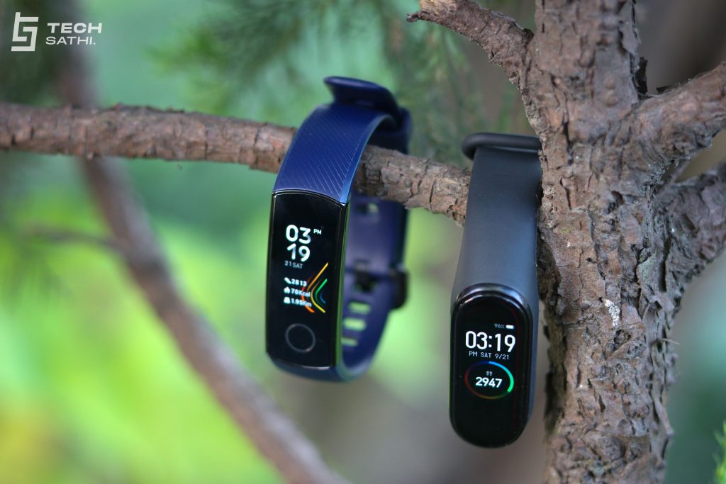 Design Honor Band 5 vs Mi Band 4