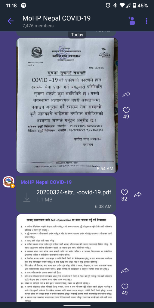 MoHP Nepal COVID-19