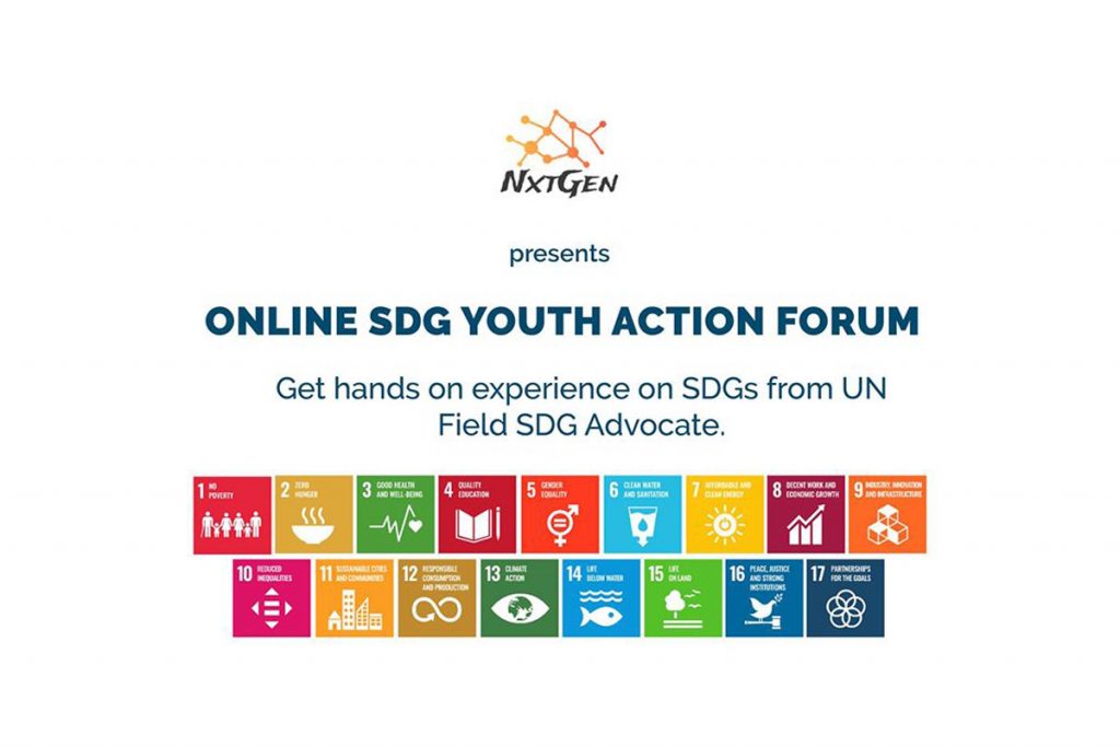 NxtGen Brings Online SDG Youth Action Forum SDG Youth
