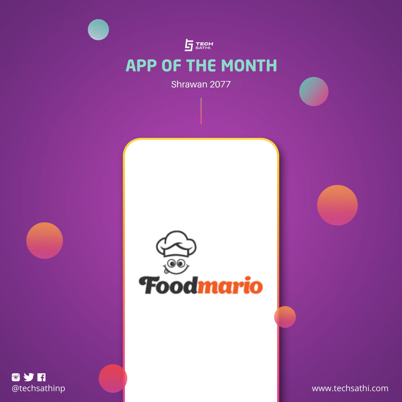 App of the Month: “Foodmario” || Bringing Chefs from Homes, Getting You Food at Your Doorsteps App of the Month, Foodmario