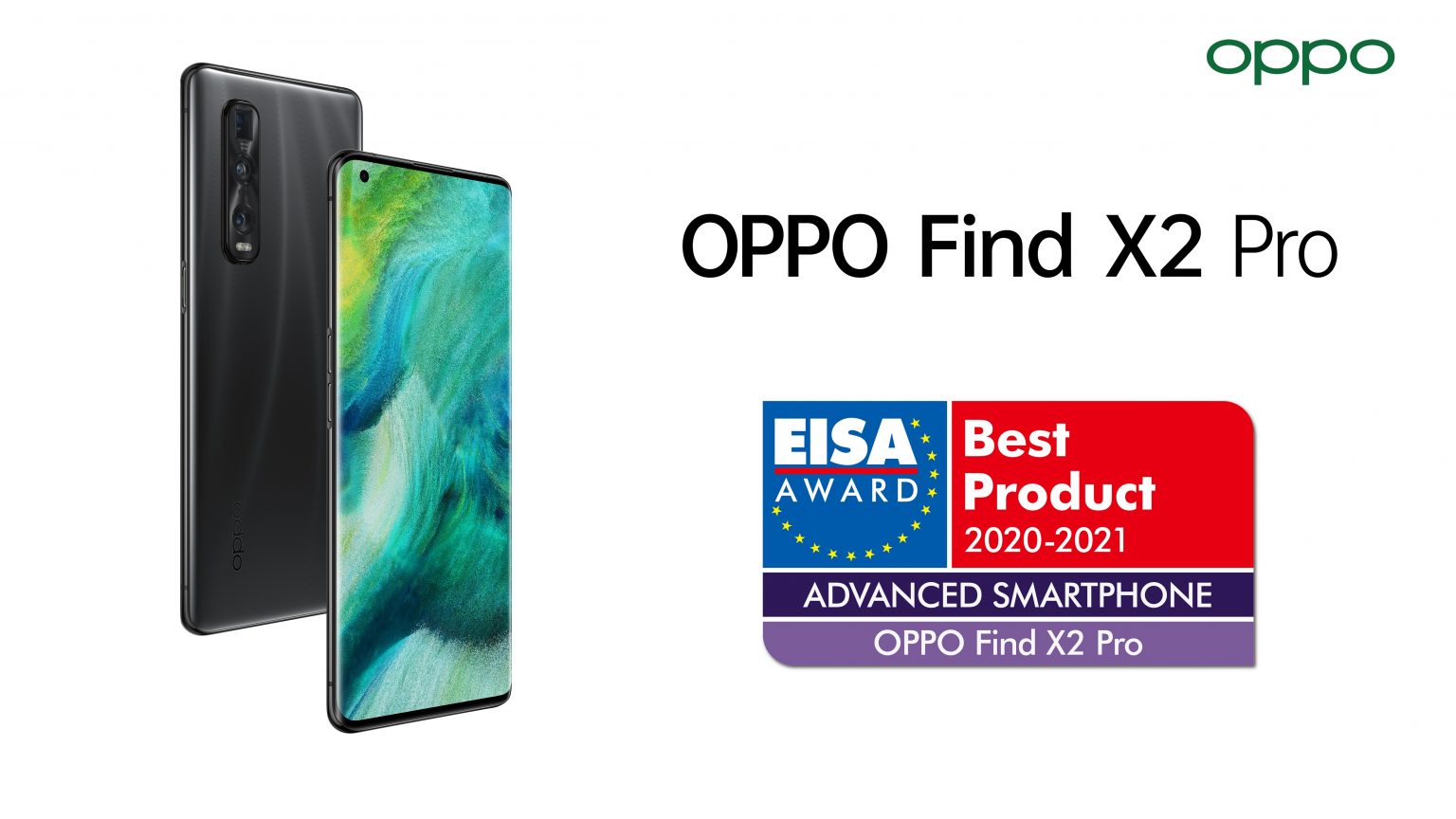 OPPO Find X2 Pro Wins EISA ADVANCED SMARTPHONE 2020-2021 Award