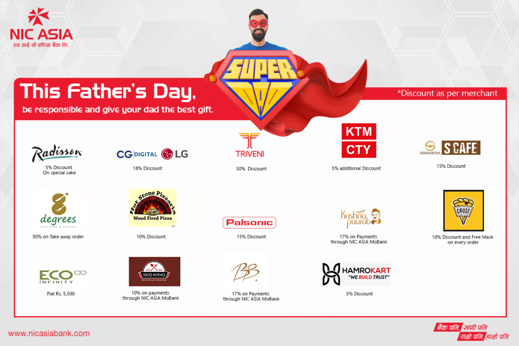 NIC Asia Father's Day 2020 Offer