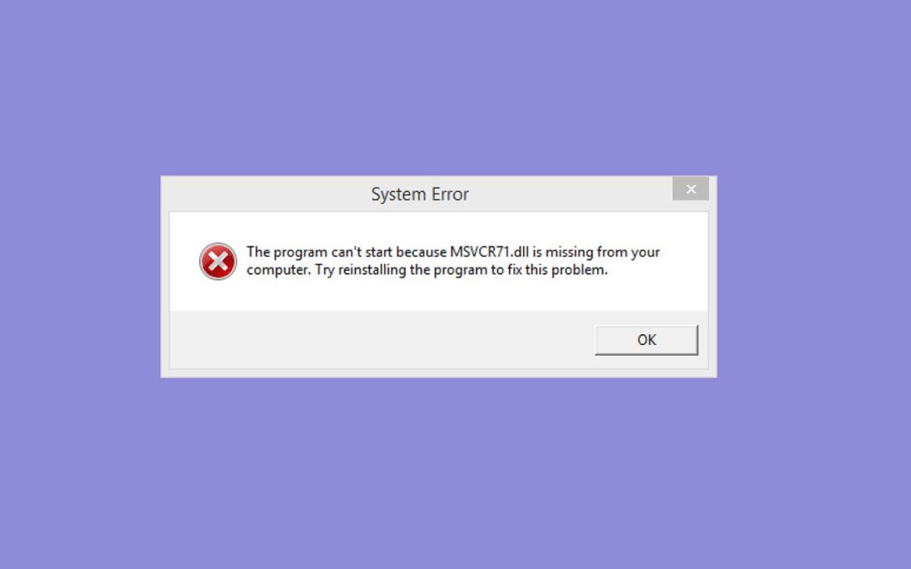 fix dll errors in windows