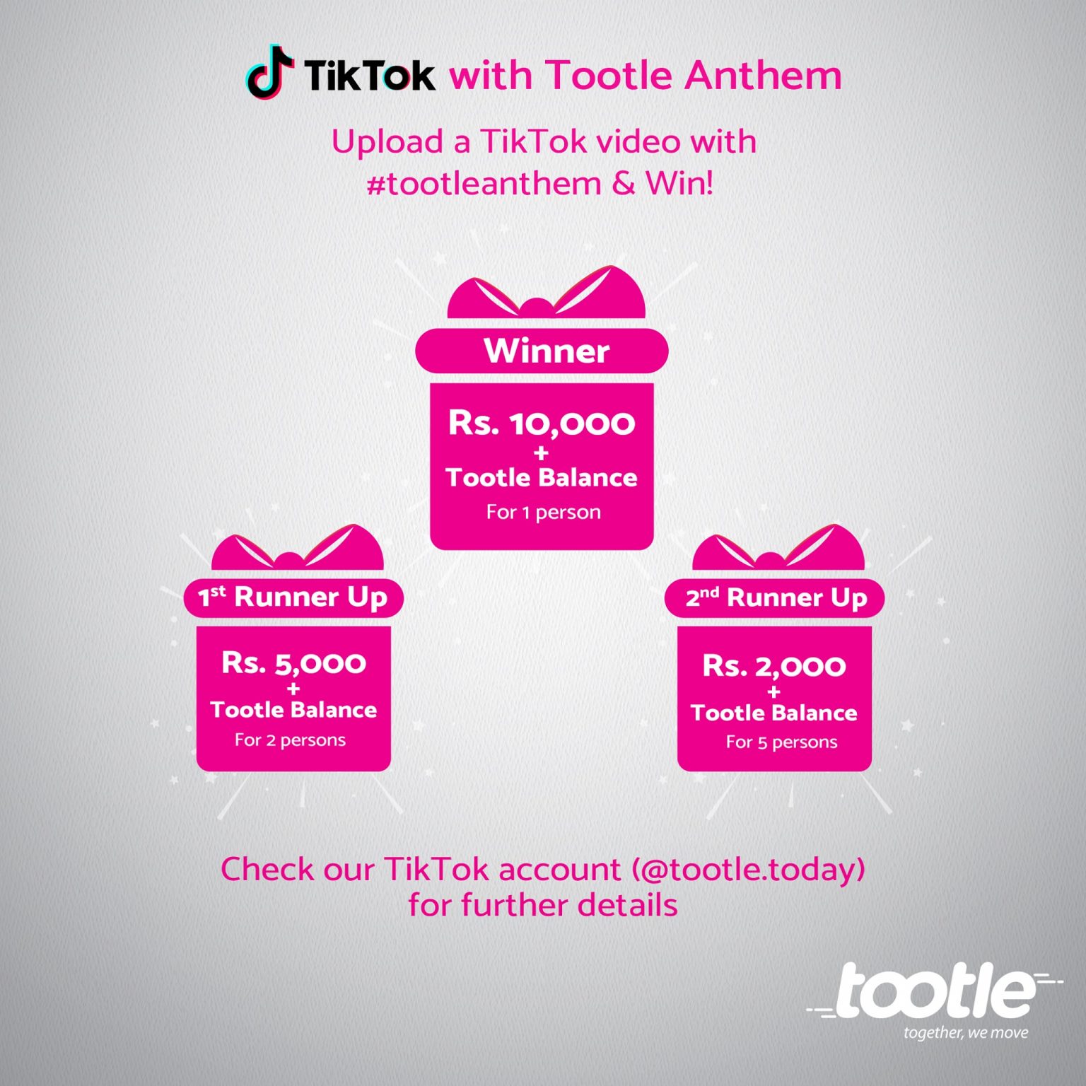 #TootleAnthem Challenge: Make TikTok Videos and Win Prizes from Tootle