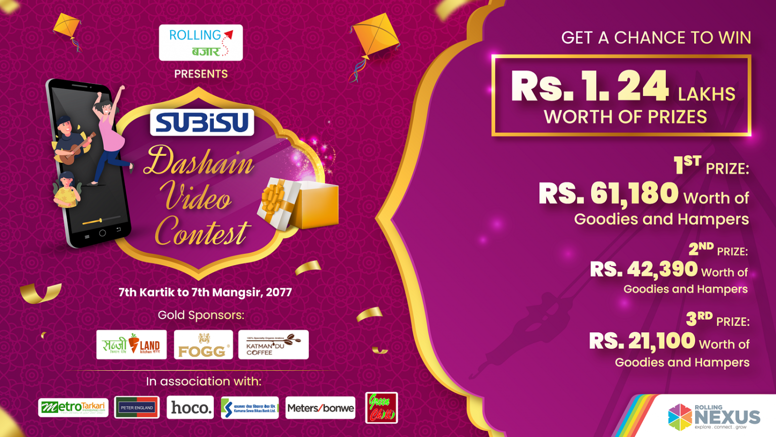 Upload Your Dashain Videos and Win Prizes Worth 1.24 Lakhs! || Rolling Bazaar Dashain Video Contest