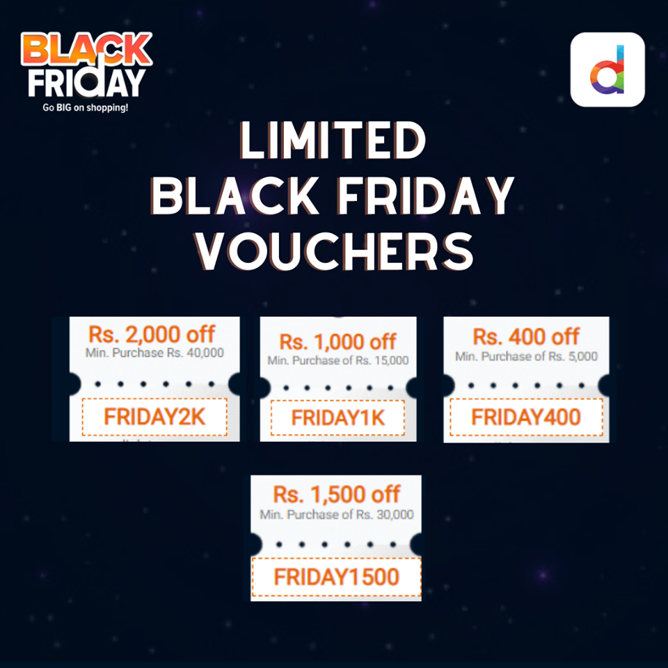 Daraz Black Friday 2020 comes with exciting offers! || With Limited Black Friday Vouchers 1