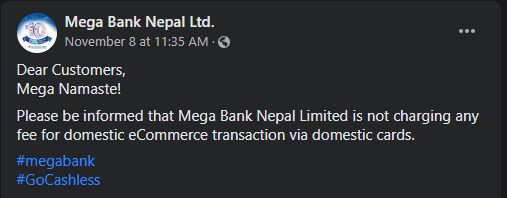 Why is Mega Bank Charging Customers on every eCommerce Transaction!!? 2