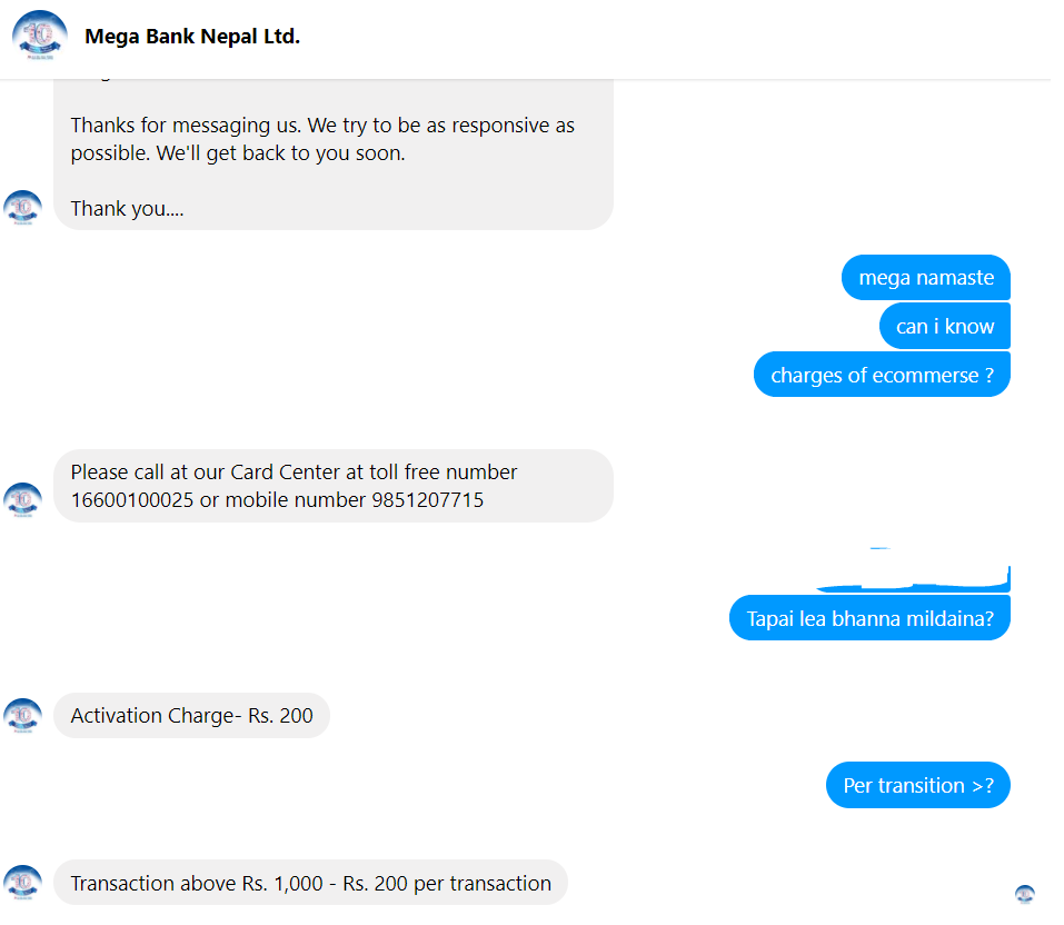 Why is Mega Bank Charging Customers on every eCommerce Transaction!!? 1