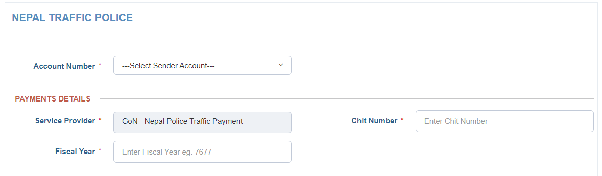 Traffic fine payment From Connnect IPS