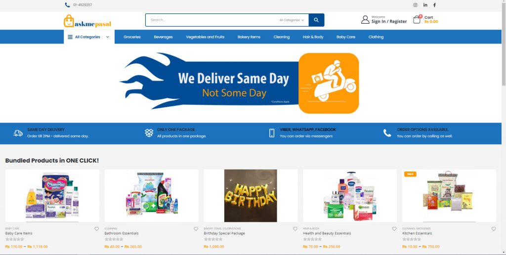 Askmepasal: eCommerce Platform with the Promise to Deliver on the Same Day! 8