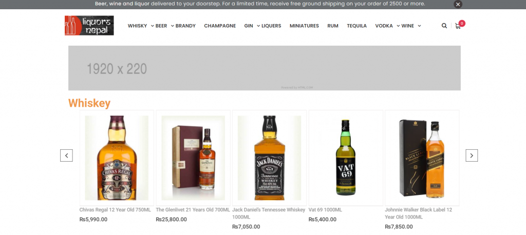Liquors Nepal: Online Liquor Delivery Service