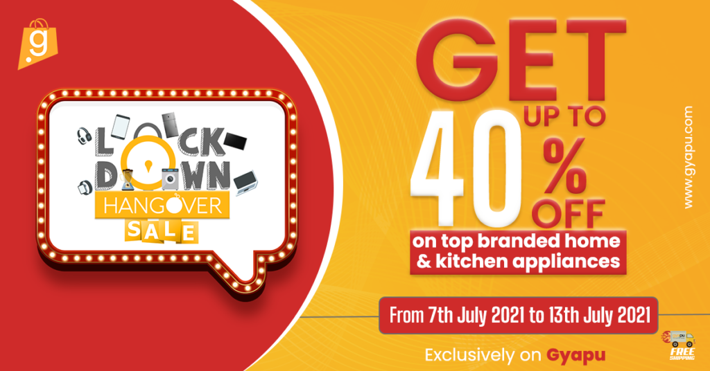 "Lockdown Hangover Sale" at Gyapu Marketplace: Grab Up to 40% Discount 2
