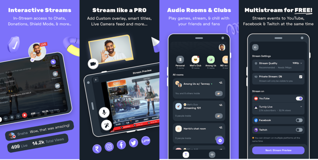 Turnip: An Indian game live streaming and gaming community platform 2