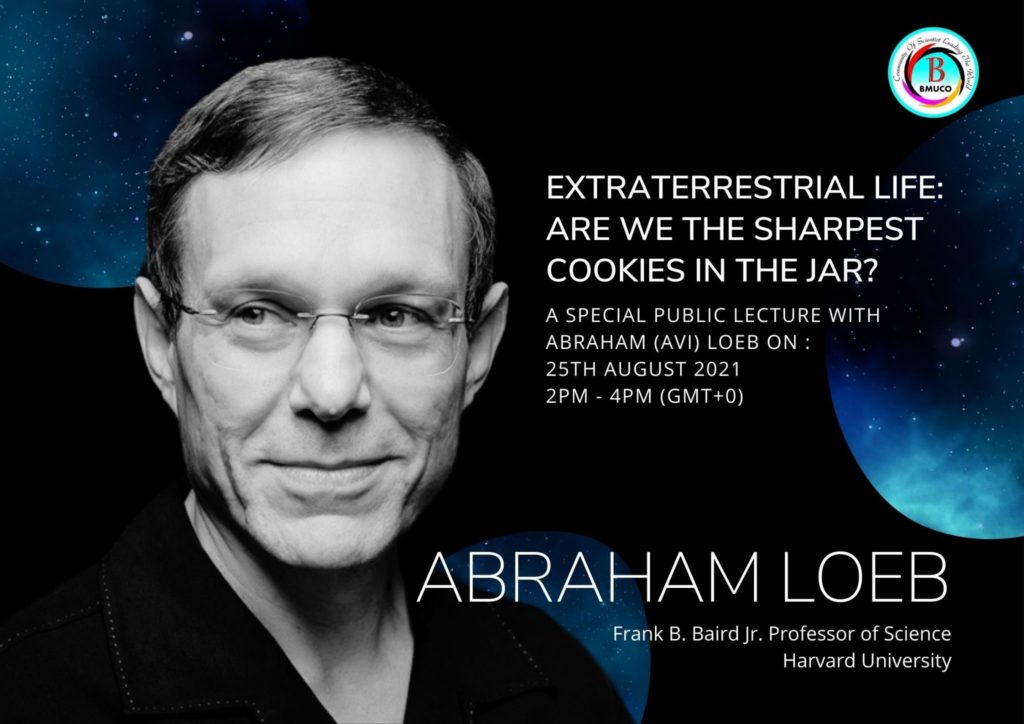 BMUCO to Organize a Lecture on Extraterrestrial Life with Abraham Loeb
