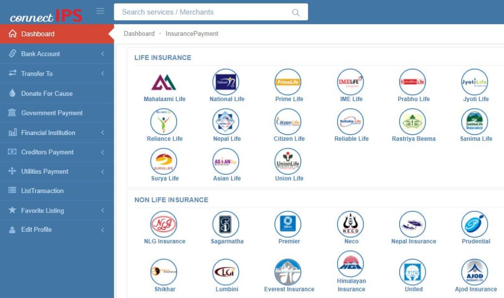 Now You Can Pay Your Insurance Premium of Rastriya Beema Sansthan Online via connectIPS 2