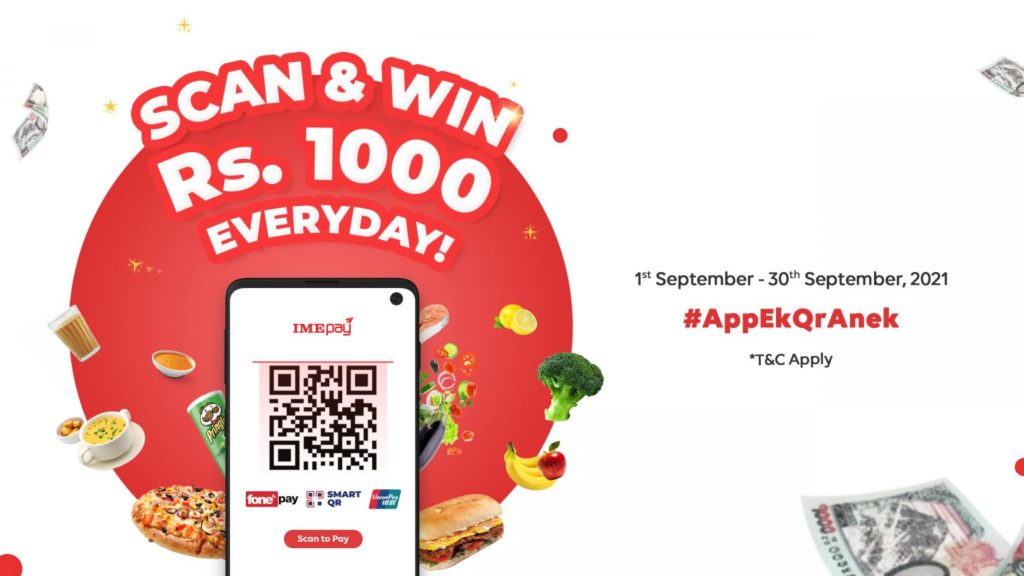IME Pay “App Ek, QR Anek” Offer: Win up to NPR 1000 on QR Scan via IME Pay