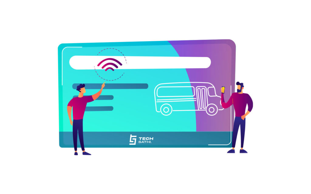Digital payments in public vehicle