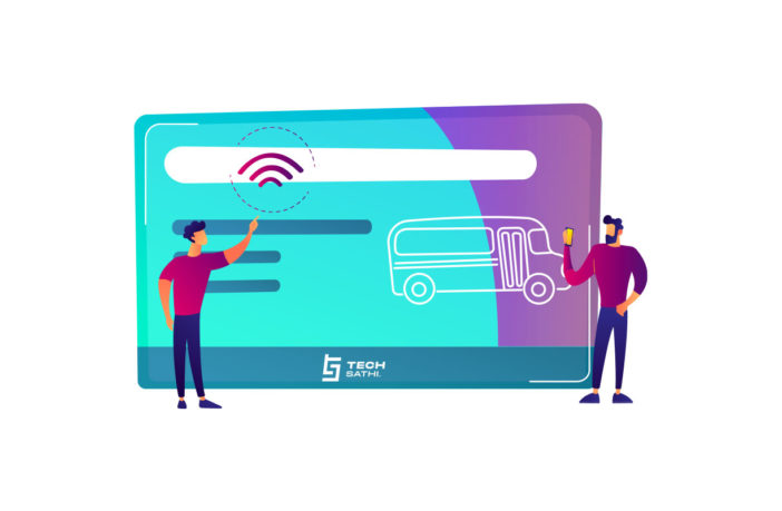 Digital payments in public vehicle