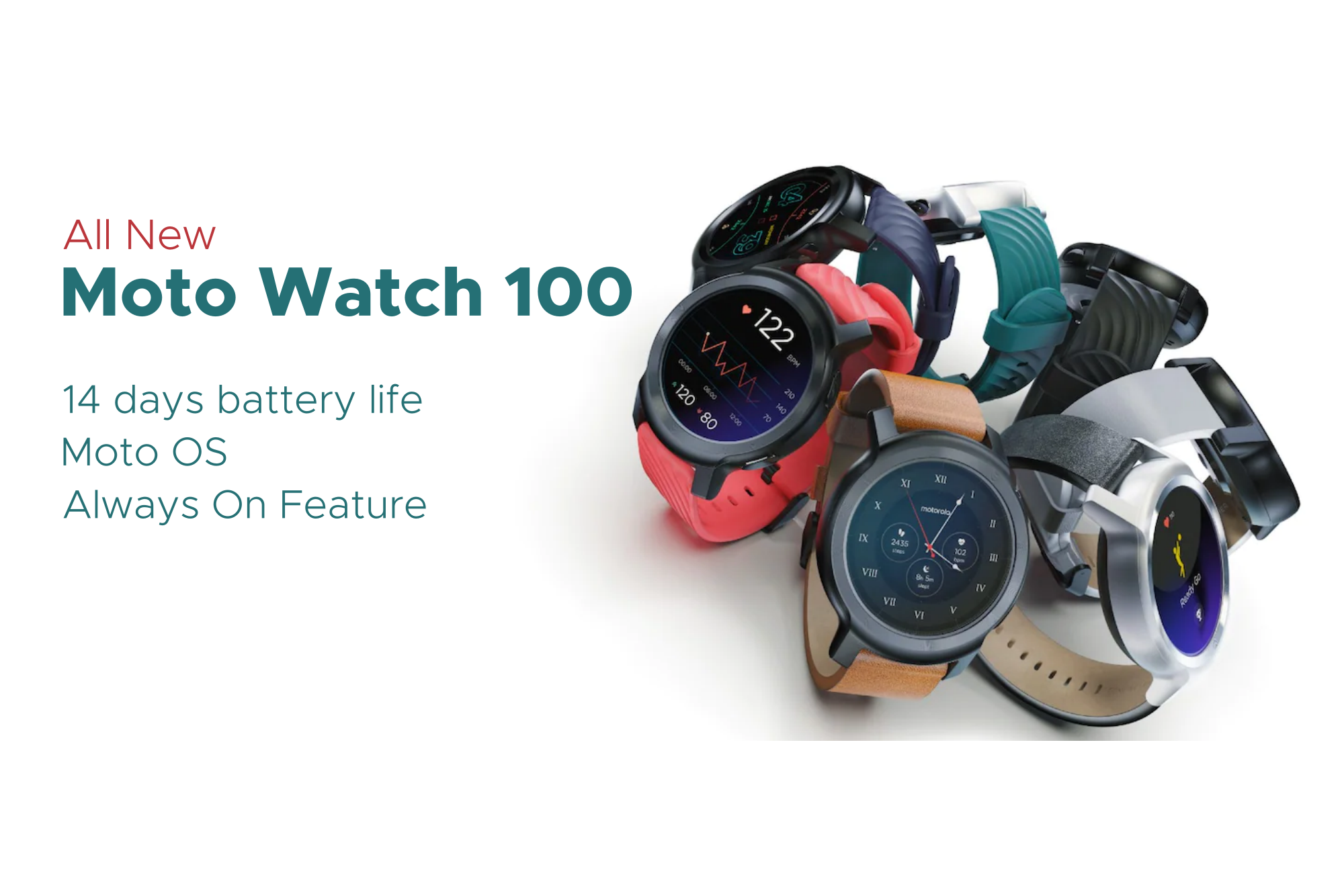 Moto Watch 100 launched officially with Moto OS and 14 days