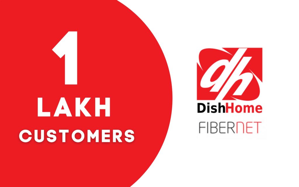 DishHome crosses 1 Lakh customers TechSathi
