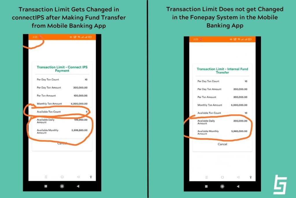 Mobile Banking Transaction Limit