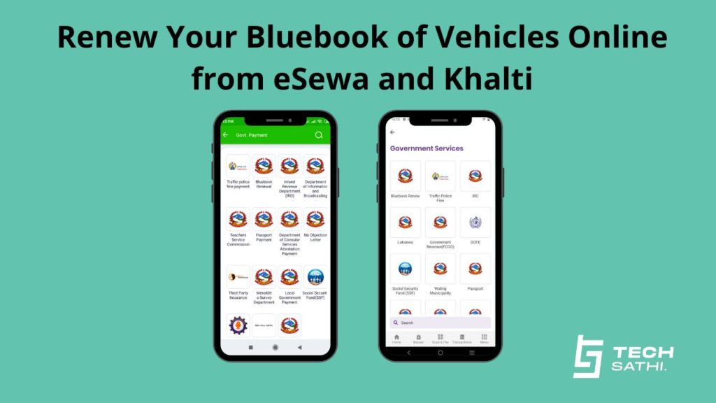Renew Your Bluebook on eSewa and Khaltii