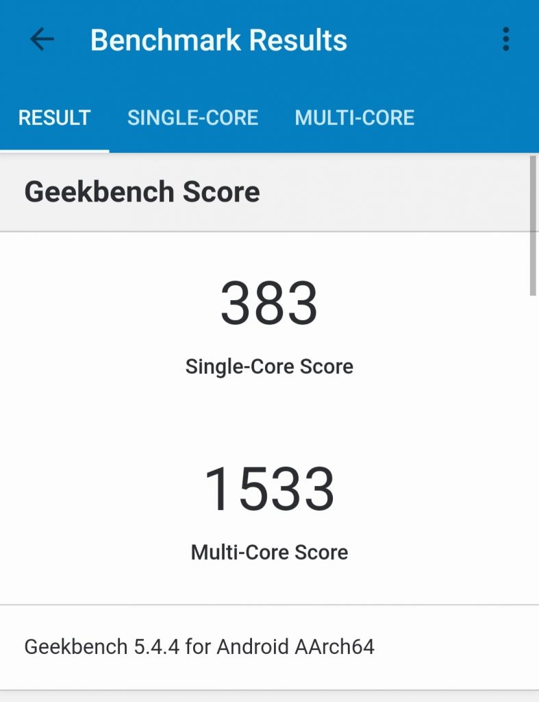 geekbench score of realme 9i