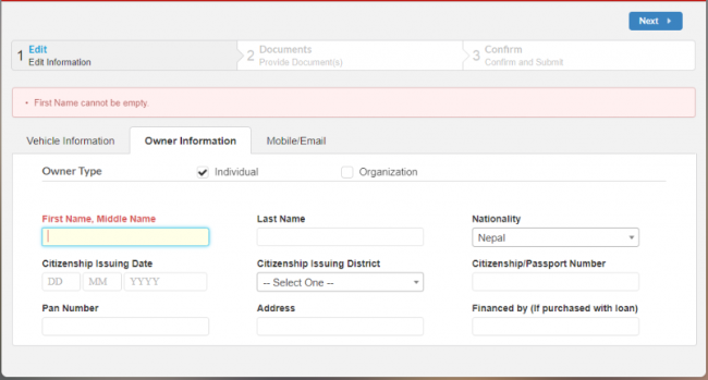 Applying for an Embossed Number Plate in Nepal; Complete Guide 2