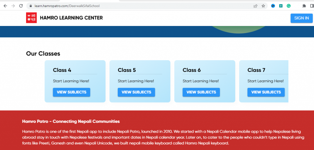 Hamro Patro Launches an E-Learning Platform with DeerWalk Sifal School 1