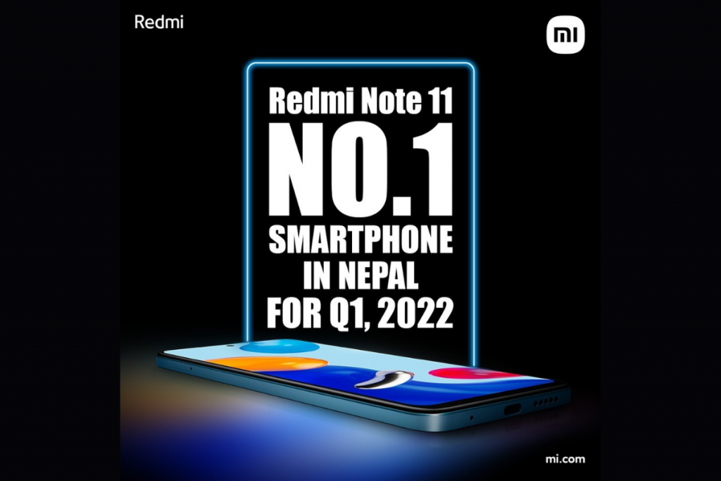 Redmi Note 11 becomes  the No. 1 Smartphone in Nepal! redmi note 11