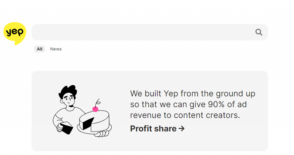 yep search engine by ahrefs