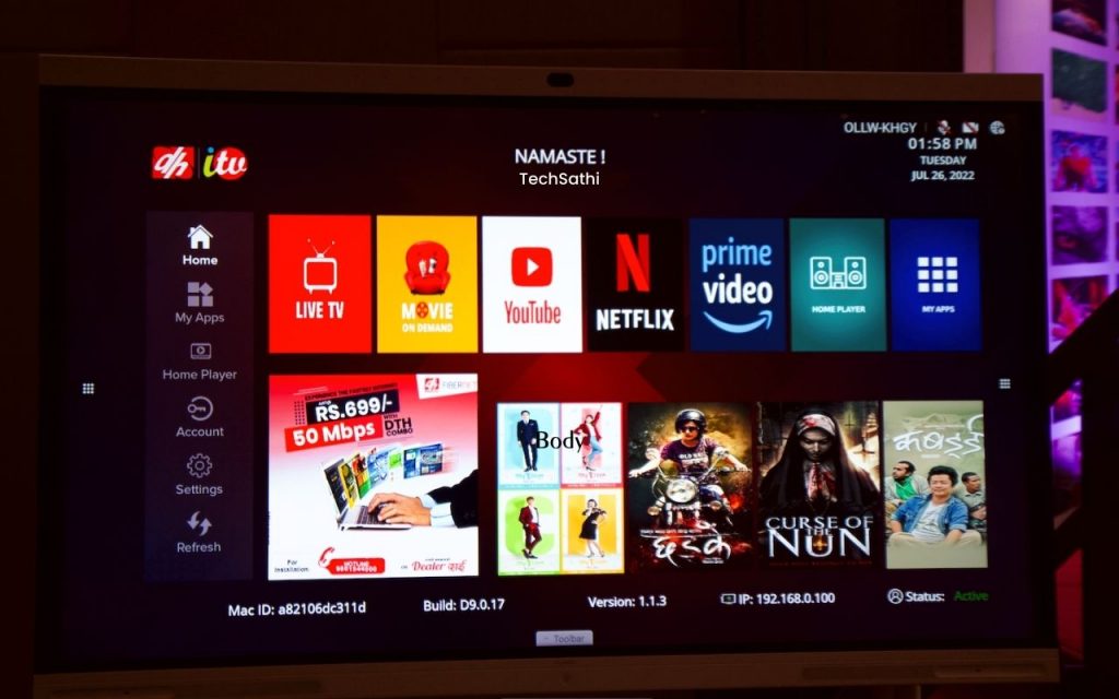 DishHome iTV Launched in Nepal with 200+ Channels and Multimedia Packages