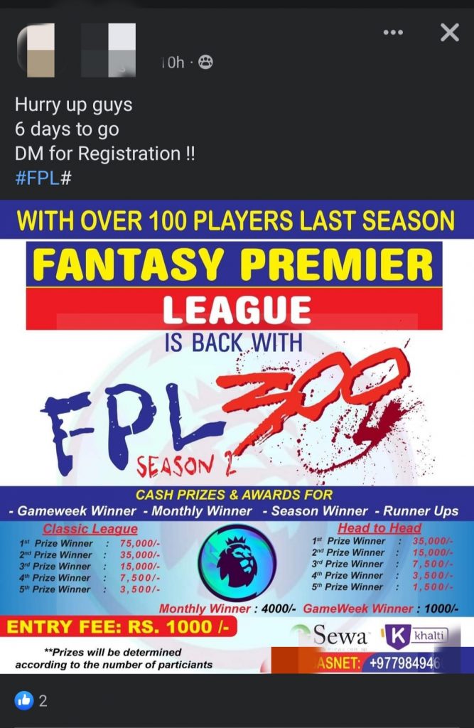 Gambling through Digital Payments Still Going on Under the Shadows of Fantasy Premier League 4
