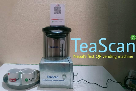 Tea-Scan ; Nepal's First QR Vending Machine Developed by 18-Year-Old Twin Brothers 3