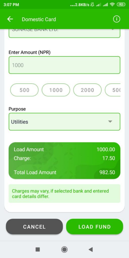 Loading Digital Wallets from Credit Cards