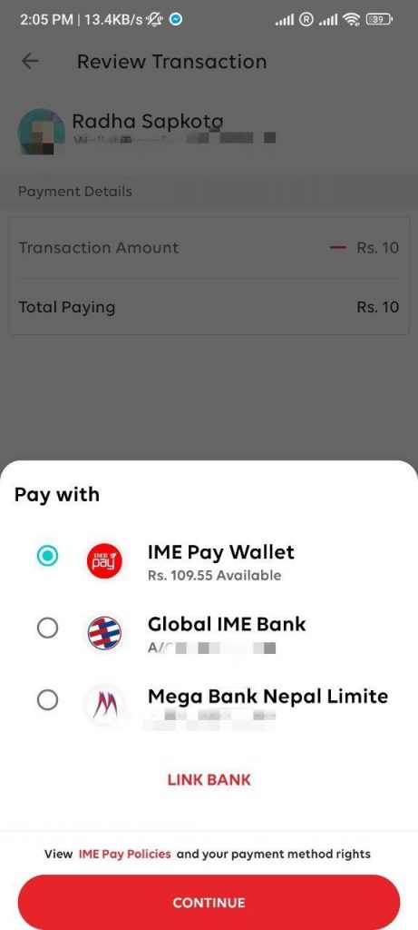 IME Pay Digital Wallet