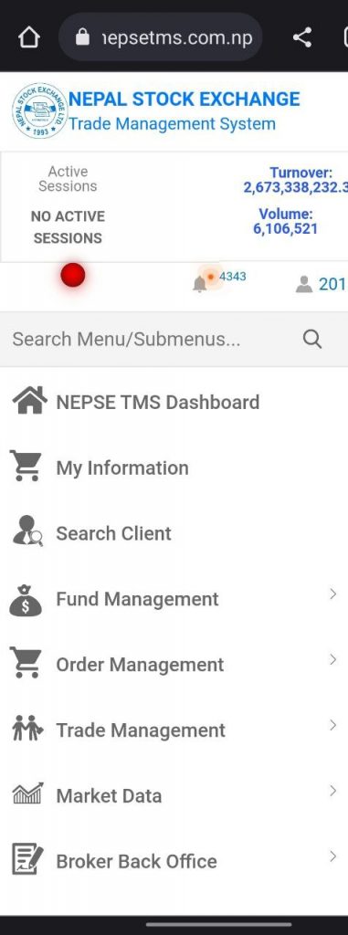 Load Collateral in NEPSE TMS