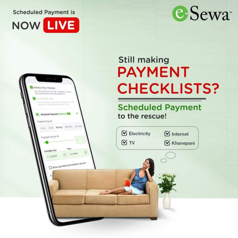 Schedule Your Payments on eSewa
