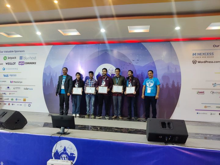 Ujjwal Thapa Scholarship Certificate at WordCamp Nepal 2022
