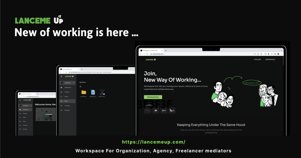 Lanceme Up is live with an all-in-one workspace for organizations , Freelancer , businesses  Lanceme up
