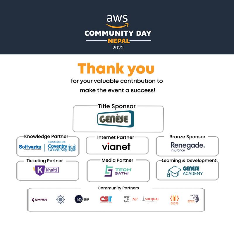 AWS Community Day took place for the first time in Nepal with the participation of over 300 tech enthusiasts 4