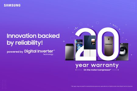 Samsung for the First time brings 20-Year Warranty on Digital Inverter Motors and Digital Inverter Compressors samsung