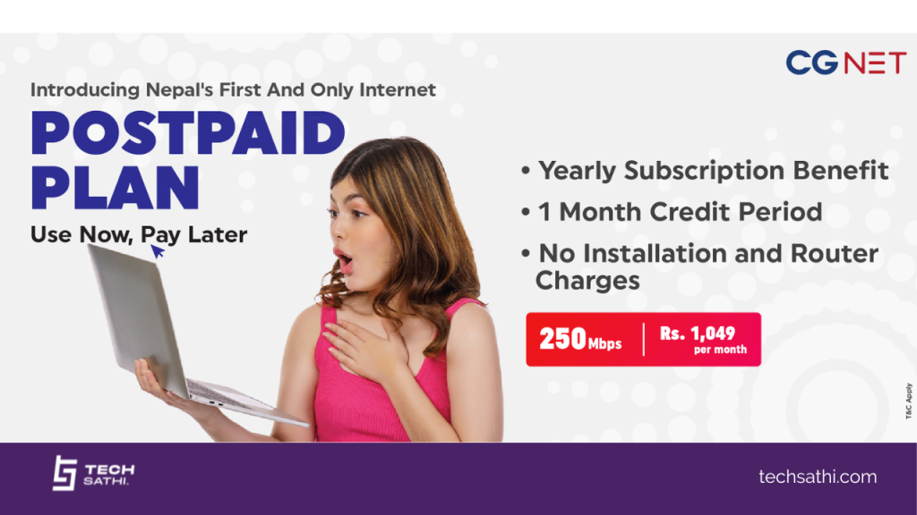CGNET brings the first-ever postpaid plan for the internet in Nepal CGNET