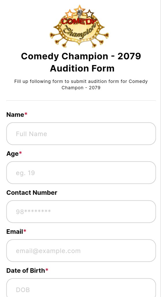 How To Apply For Audition Of Comedy Champion Season 3? 15