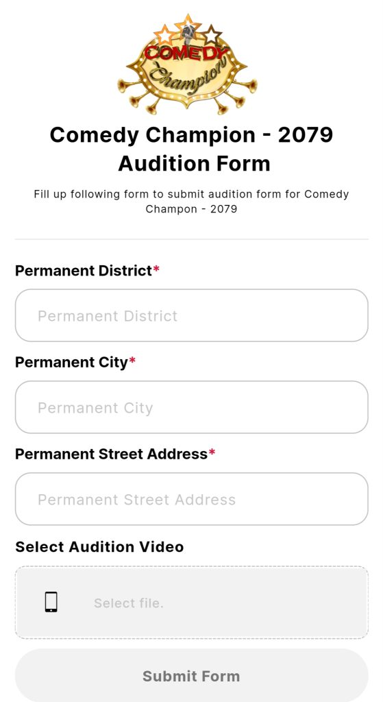 How To Apply For Audition Of Comedy Champion Season 3? 16